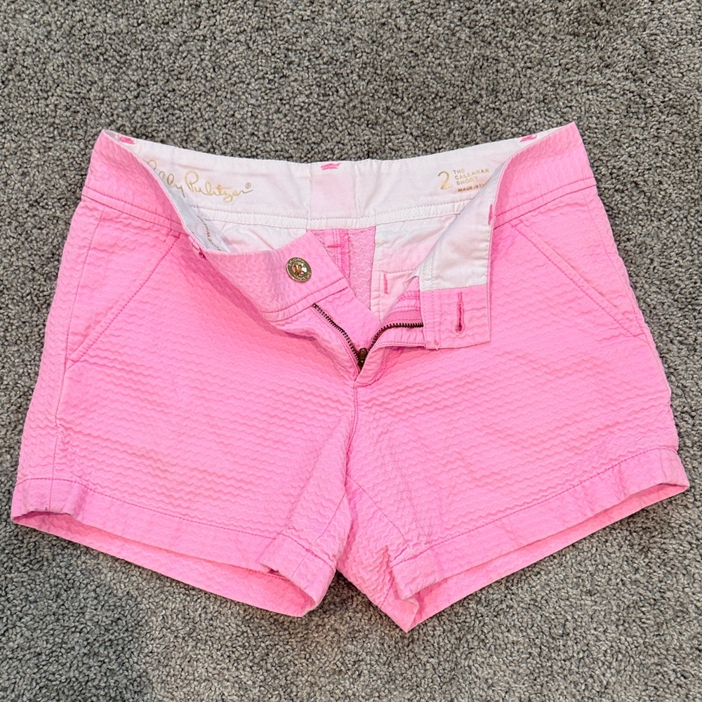 Lilly Pulitzer Vibrant Pink High Waist Shorts